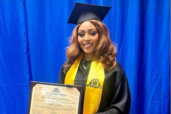 Regina Daniels earns Bachelor’s degree in Mexico university